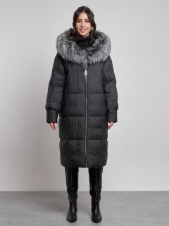 Купить пальто с чернобуркой женское оптом от производителя недорого в Москве 133156Ch