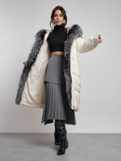 Купить пальто с чернобуркой женское оптом от производителя недорого в Москве 133156SB