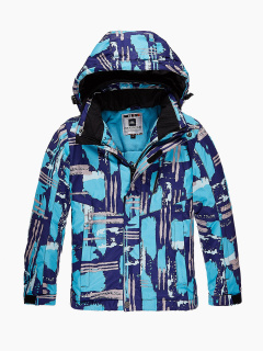 Купить оптом куртка горнолыжная подростковая для девочки голубого цвета 1773Gl в интернет магазине MTFORCE.RU
