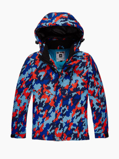 Купить оптом куртка горнолыжная подростковая для девочки красного цвета 1774Kr в интернет магазине MTFORCE.RU
