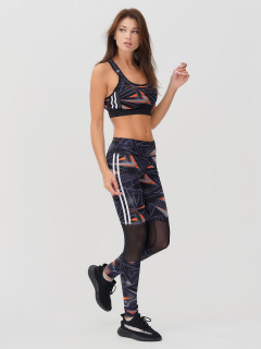 Женский всесезонный костюм для фитнеса темно-серого цвета купить оптом в интернет магазине MTFORCE 212903TC