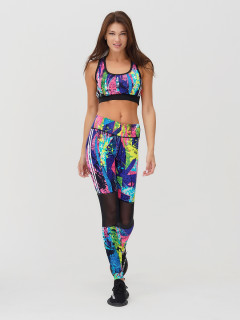 Женский всесезонный костюм для фитнеса салатового цвета купить оптом в интернет магазине MTFORCE 212903Sl