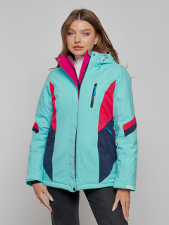 Купить горнолыжную куртку женскую оптом от производителя недорого в Москве 2201-1Br