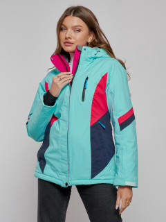 Купить горнолыжную куртку женскую оптом от производителя недорого в Москве 2201-1Br
