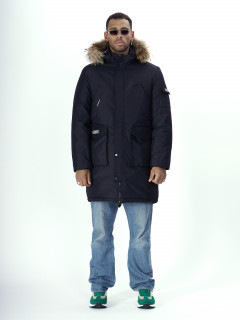 Купить оптом куртку парку мужскую с мехом зимнюю недорого в Москве 2223TS