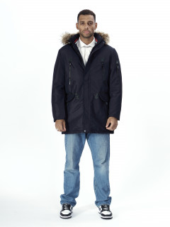 Купить оптом куртку парку спортивную мужскую с капюшоном зимнюю недорого в Москве 2258TS