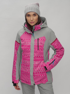 Купить горнолыжную куртку женскую оптом от производителя недорого в Москве 2272-1R