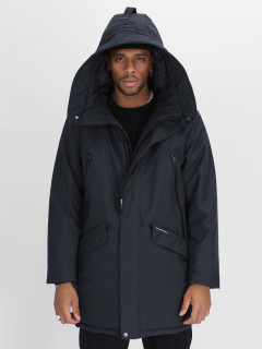 Купить оптом куртку парку спортивную мужскую с капюшоном зимнюю недорого в Москве 2301TZ