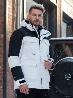 Горнолыжная куртка MTFORCE мужская белого цвета 2302Bl