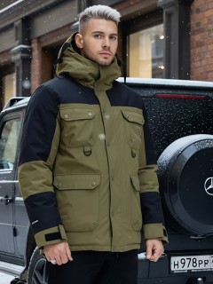 Горнолыжная куртка MTFORCE мужская цвета хаки 2302Kh