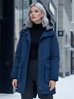 Купить куртку парку женскую оптом от производителя недорого в Новосибирске 2329S