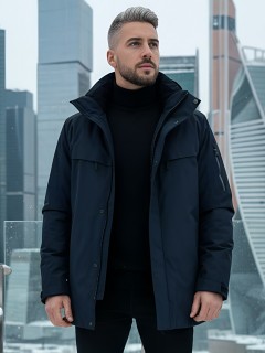 Купить горнолыжную куртку мужскую зимнюю оптом от производителя недорого в Перми по низкой цене 2412TS