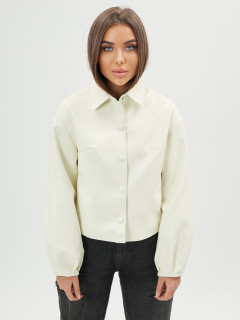 Купить оптом от производителя женскую кожаную короткую куртку недорого в Москве 246Bl