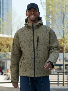 Купить спортивную мужскую куртки с капюшоном оптом от фабрики производителя дешево в Перми 25470B