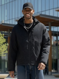 Купить спортивную мужскую куртки с капюшоном оптом от фабрики производителя дешево в Перми 25470Ch