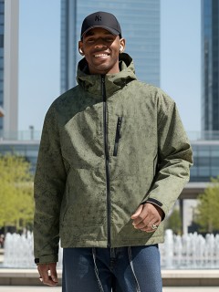 Купить спортивную мужскую куртки с капюшоном оптом от фабрики производителя дешево в Перми 25470Kh