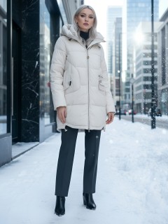Купить куртки женские модные стеганные оптом от производителя зимние недорого в Екатеринбурге 3193B