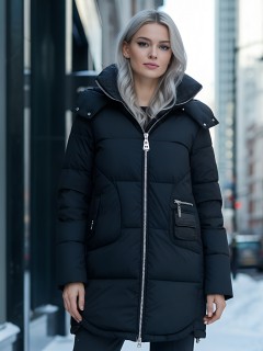 Купить куртки женские модные стеганные оптом от производителя зимние недорого в Екатеринбурге 3193Ch