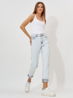 Купить джинсы зауженные к низу женские оптом от производителя дешево в Москве 536_069Gl