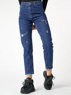 Купит оптом от производителя джинсы прямого кроя женские с высокой талией недорого в Москве 536_08S