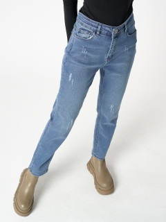 Купит оптом от производителя джинсы прямого кроя женские с высокой талией недорого в Москве 536_19S