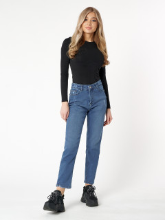 Купит оптом от производителя джинсы прямого кроя женские с высокой талией недорого в Москве 536_20S