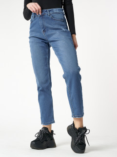 Купит оптом от производителя джинсы прямого кроя женские с высокой талией недорого в Москве 536_20S