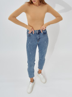 Купить джинсы зауженные к низу женские оптом от производителя дешево в Москве 536_328S