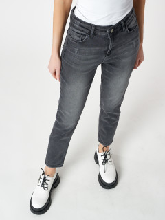 Купит оптом от производителя джинсы прямого кроя женские с высокой талией недорого в Москве 536_40TC