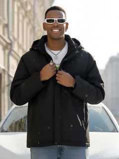 Купить куртку мужскую спортивную зимнюю большого размера оптом от производителя недорого в Волгоградке 66613Ch