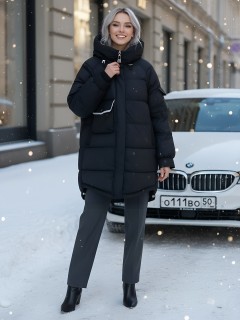 Купить куртки женские модные стеганные  больших размеров оптом от производителя зимние недорого в Екатеринбурге 7341Ch