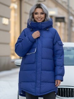 Купить куртки женские модные стеганные  больших размеров оптом от производителя зимние недорого в Екатеринбурге 7341S