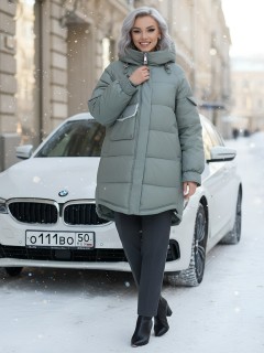 Купить куртки женские модные стеганные  больших размеров оптом от производителя зимние недорого в Екатеринбурге 7341Z