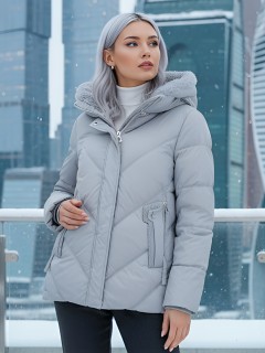 Купить куртки женские модные из овчины оптом от производителя зимние недорого в Екатеринбурге 7348Sr