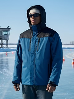 Купить горнолыжную куртку мужскую зимнюю оптом от производителя недорого в Москве по низкой цене 7611S