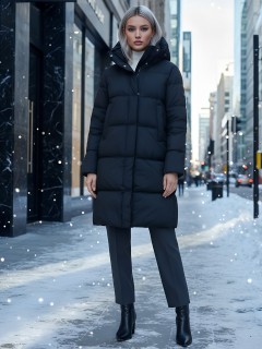 Купить пальто утепленное женское оптом от производителя зимнее недорого в Екатеринбурге 7618Ch