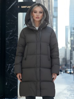 Купить пальто утепленное женское оптом от производителя зимнее недорого в Омске 7618TK