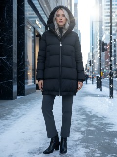 Купить куртки женские модные стеганные большого размера оптом от производителя зимние недорого в Екатеринбурге 7619Ch