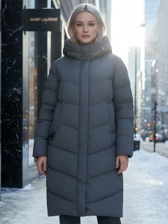 Купить пальто утепленное женское оптом от производителя зимнее недорого в Омске 7623TC