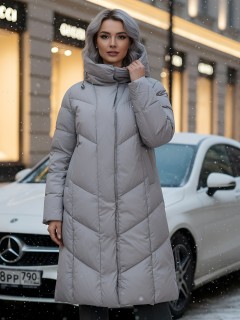 Купить пальто утепленное женское оптом от производителя зимнее недорого в Омске 7628Sr