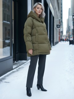 Купить куртки женские модные стеганные оптом от производителя зимние недорого в Екатеринбурге 7651G