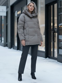 Купить куртки женские модные стеганные оптом от производителя зимние недорого в Екатеринбурге 7651K