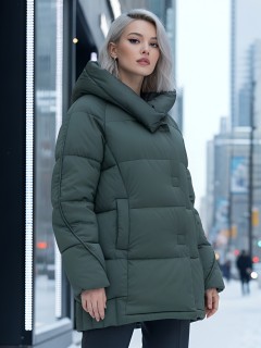 Купить куртки женские модные стеганные оптом от производителя зимние недорого в Екатеринбурге 7651Kh