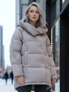 Купить куртки женские модные стеганные оптом от производителя зимние недорого в Екатеринбурге 7651SK