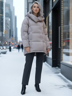 Купить куртки женские модные стеганные оптом от производителя зимние недорого в Екатеринбурге 7651SK