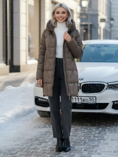 Купить куртки женские модные оптом от производителя зимнее недорого в Москве 7671K