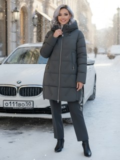 Купить куртки женские модные оптом от производителя зимнее недорого в Самаре 7671TC