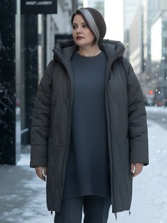 Купить пальто утепленное женское оптом от производителя зимнее недорого в Омске 7699TC