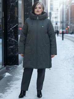 Купить пальто утепленное женское оптом от производителя зимнее недорого в Омске 7699Z