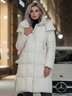 Купить пальто утепленное женское оптом от производителя зимнее недорого в Омске 7700B